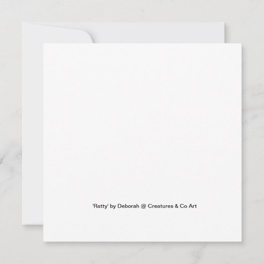 Square Ratte Art Karte (Rückseite)