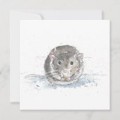 Square Ratte Art Karte (Vorderseite)