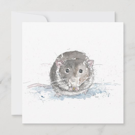 Square Ratte Art Karte (Vorderseite)