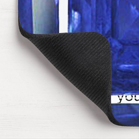 Square Rectangle Blue Sapphire Mousepad (Ecke)