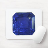 Square Rectangle Blue Sapphire Mousepad (Mit Mouse)
