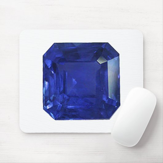 Square Rectangle Blue Sapphire Mousepad (Mit Mouse)