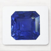 Square Rectangle Blue Sapphire Mousepad (Vorne)
