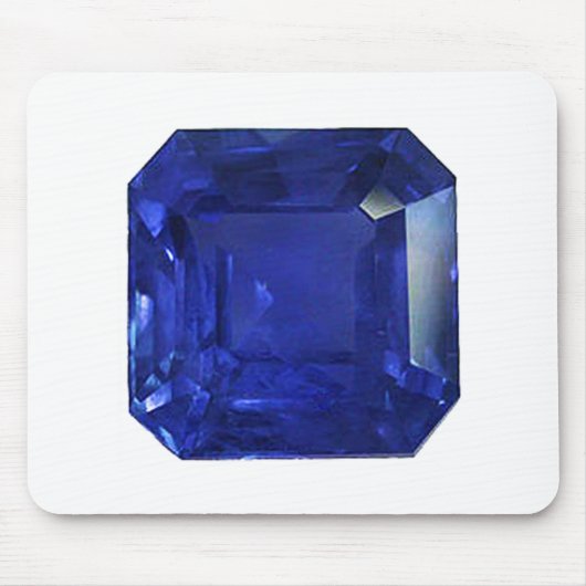 Square Rectangle Blue Sapphire Mousepad (Vorne)