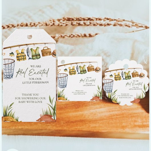 Square Reel spannende Baby Dusche Vielen Dank Geschenkanhänger