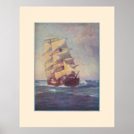 Square Rigger Ship Poster