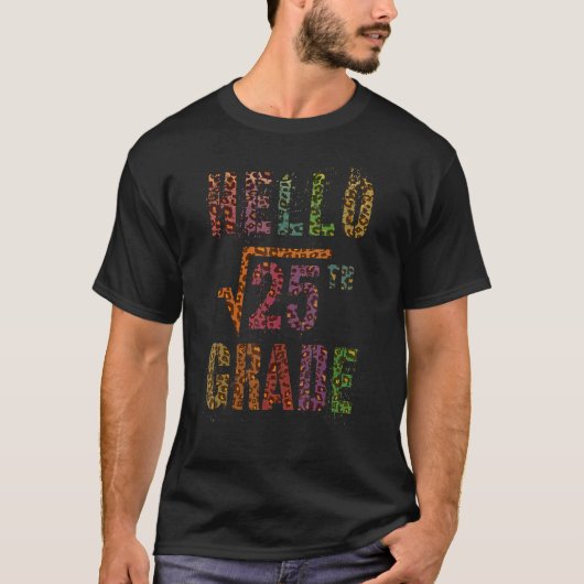 Square Root 25 Hello 5th Grade Math Stud Teacher S T-Shirt (Vorderseite)