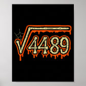 Square Root 4489 Equals 67 Geek Joke Poster (Vorne)