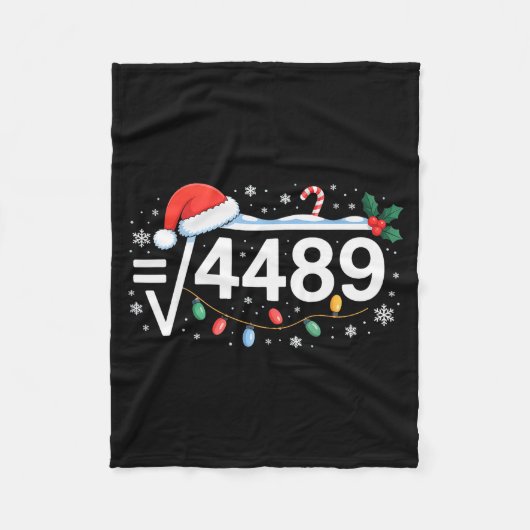 Square Root 4489 Funny 67 Meme Math Teacher 6 7 Ch Fleecedecke (Vorderseite)