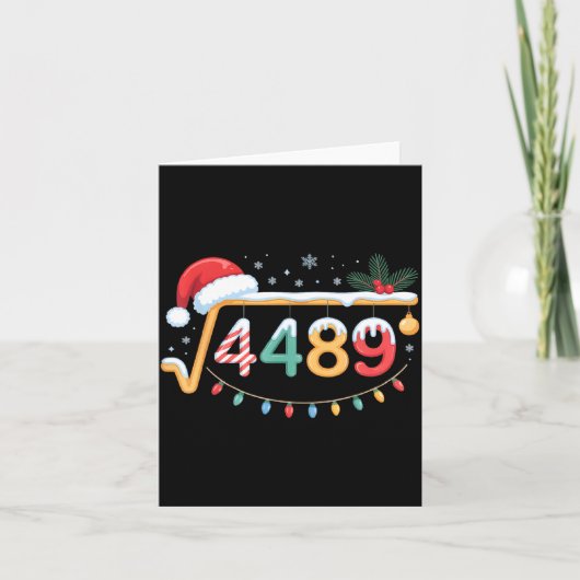 Square Root 4489 Funny 67 Meme Math Teacher 6 7 Ch Karte (Vorderseite)