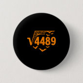 Square Root 4489 Funny Halloween Meme 67 Math Teac Button (Vorderseite)