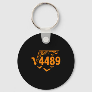 Square Root 4489 Funny Halloween Meme 67 Math Teac Schlüsselanhänger