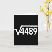Square Root 4489 Funny Math Teacher Six Seven 67 M Karte (Gelbe Blume)