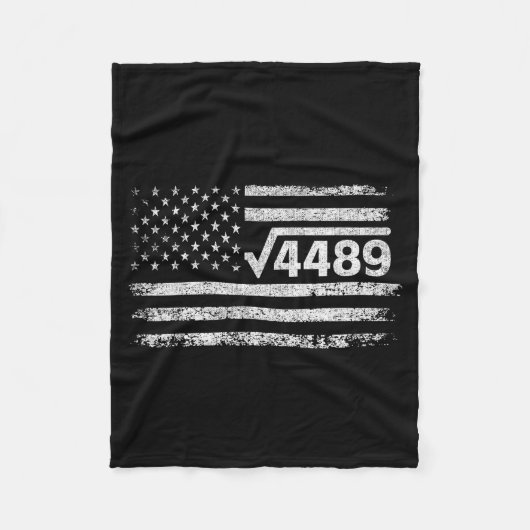 Square Root 4489 Slang Math Teacher Six Seven 6 7 Fleecedecke (Vorderseite)