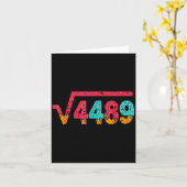 Square Root 4489 Slang Math Teacher Six Seven 6 7 Karte (Gelbe Blume)