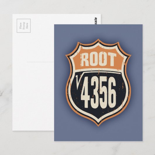 Square Root 66 Postkarte (Vorne/Hinten)
