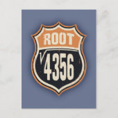 Square Root 66 Postkarte (Vorderseite)