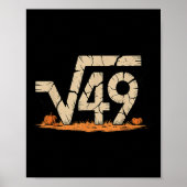 Square Root 67 Meme 6 7 Gen Alpha Halloween Six Se Poster (Vorne)