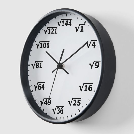 Square Root Clock - Mathematik Mathe Clock Uhr (Winkel)