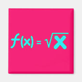 Square Root Function - Math Symbols Magnet (Vorne)