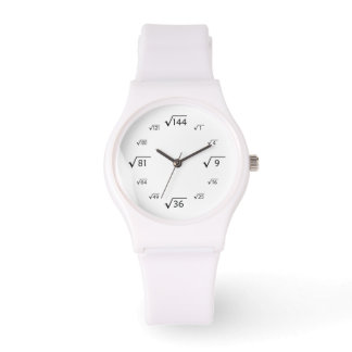 Square Root Math (Schwarz/Weiß) Armbanduhr