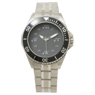 Square Root Math (weiß/schwarz) Armbanduhr