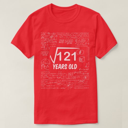 Square Root of 1211 th Birthday 11 Years Old Math T-Shirt (Design vorne)
