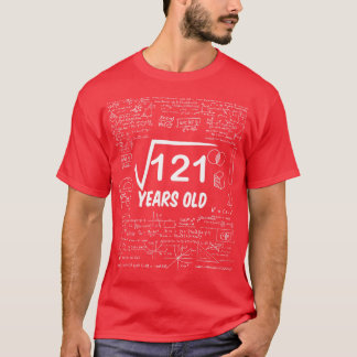 Square Root of 1211 th Birthday 11 Years Old Math T-Shirt