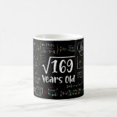 Square Root of 169 13 th Birthday 13 Year Old Gift Kaffeetasse (Mittel)