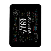 Square Root of 169 13 th Birthday 13 Year Old Gift Magnet (Vertikal)