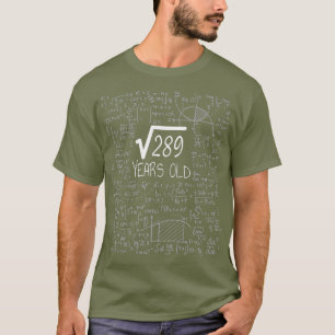 Square Root of 289 17 Years Old 17 th Outfit T-Shirt