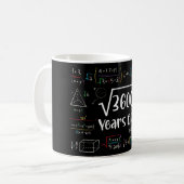 Square Root of 3600 60th Birthday 60 Year Old Gift Kaffeetasse (Vorderseite Links)