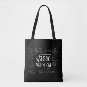 Square Root of 3600 60th Birthday 60 Year Old Gift Tasche (Vorderseite)
