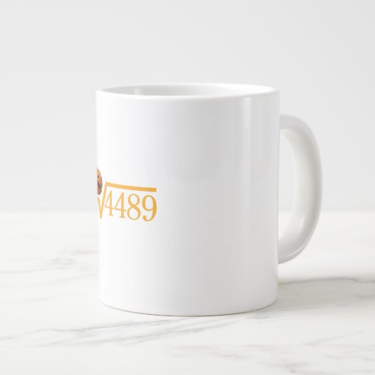 Square Root of 4489 Coffee Mug Jumbo-Tasse (Vorderseite Rechts)