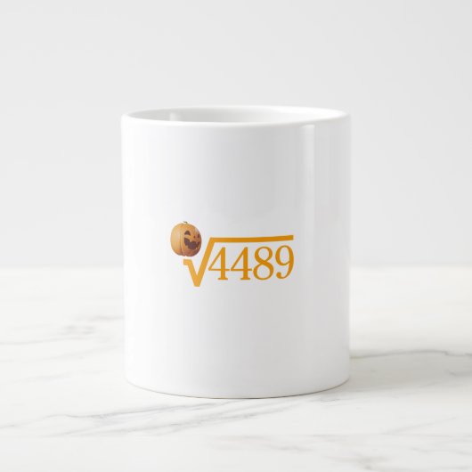 Square Root of 4489 Coffee Mug Jumbo-Tasse (Vorderseite)