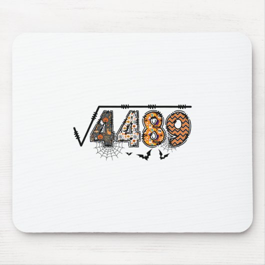 Square Root Of 4489 Funny Halloween 67 Meme Math T Mousepad (Vorne)