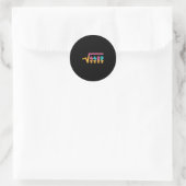 Square Root Of 4489 Ice Cream Drip Meme Slang 67 6 Runder Aufkleber (Tasche)