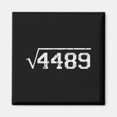 Square Root Of 4489 Slang Math Teacher Six Seven 6 Magnet (Vorne)