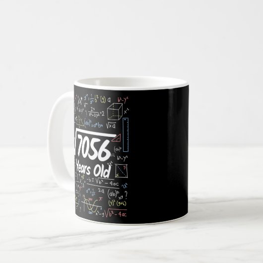 Square Root of 7056 84 Years Old Birthday 1 Kaffeetasse (Vorderseite Links)