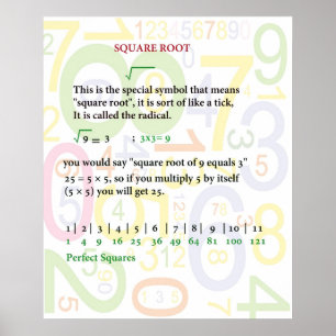 Square Root Poster