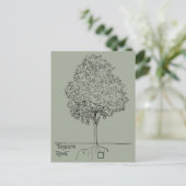 Square Root Postkarte (Stehend Vorderseite)