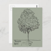 Square Root Postkarte (Vorne/Hinten)