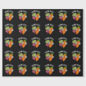 Square Roots Funny Math Pun Dark BG Geschenkpapier (Flach)