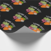 Square Roots Funny Math Pun Dark BG Geschenkpapier (Ecke)