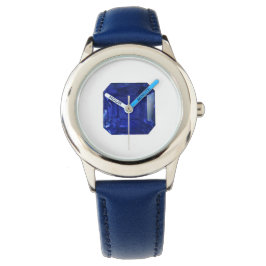 Square Sapphire Gemstone Blue Armbanduhr