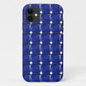 Square Sapphire Gemstone Blue Case-Mate iPhone Hülle (Rückseite)