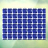 Square Sapphire Gemstone Blue Fensteraufkleber (Blatt 3)