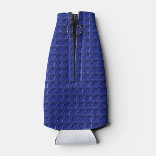 Square Sapphire Gemstone Blue Flaschenkühler (Rückseite)