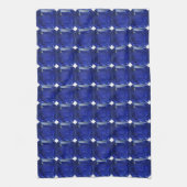 Square Sapphire Gemstone Blue Geschirrtuch (Vertikal)