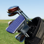 Square Sapphire Gemstone Blue Golf Headcover (In Situ)